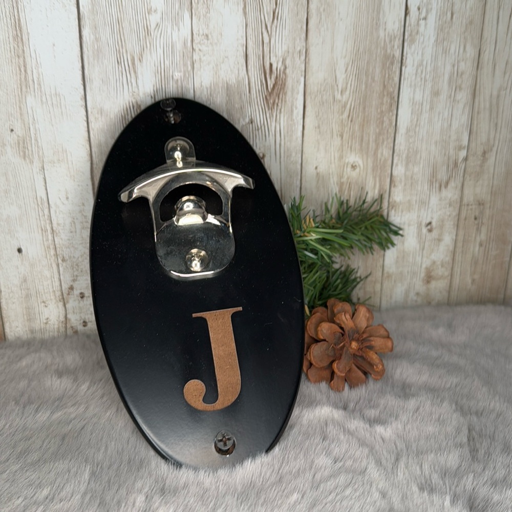“J” Novelty Bottle Opener for Wall